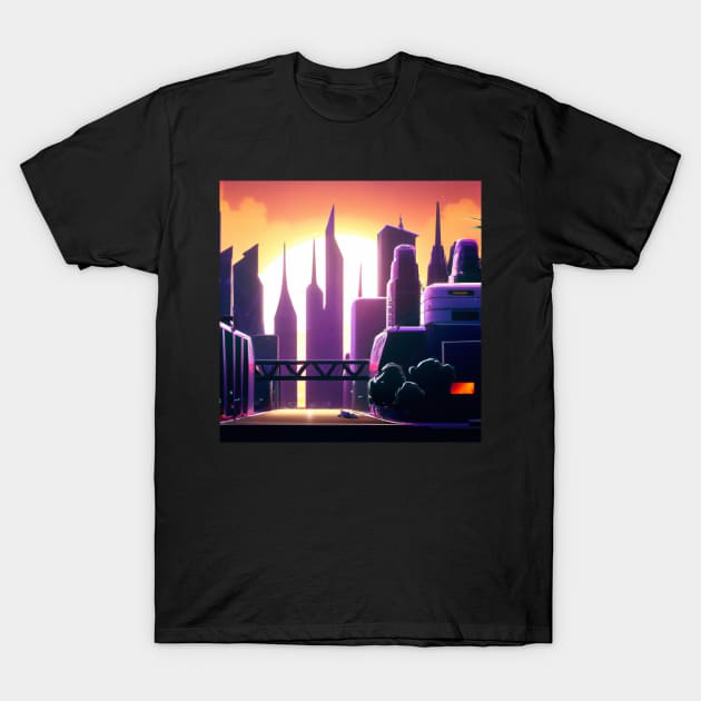 Sunrise in the city T-Shirt by SJG-digital